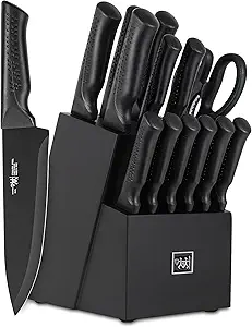 Knife Set, 15 Pcs Kitchen Knife Set